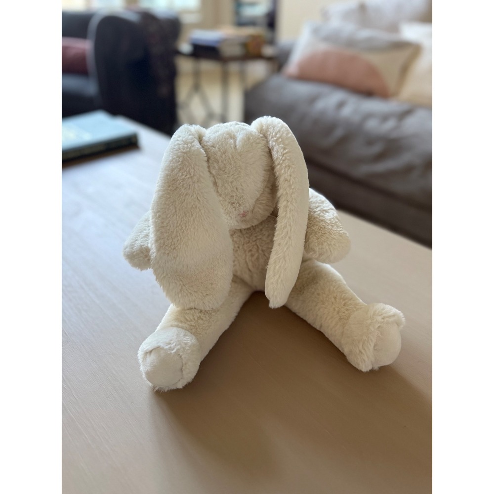Bunnies By The Bay White Plush Bunny Floppy Ears 12" Soft Lovey Toy